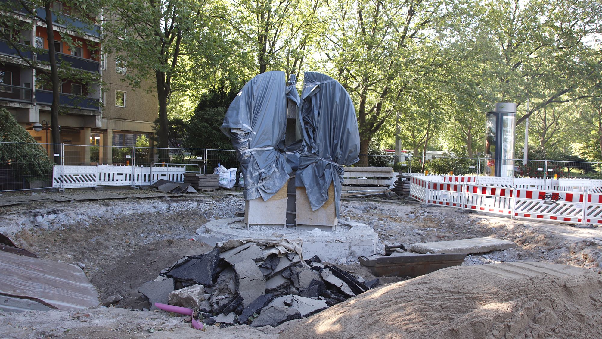 Baustelle Kracht-Brunnen - Foto: Anton Launer