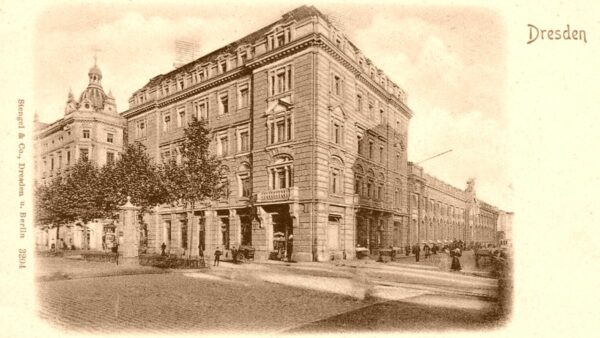 Neustädter Markthalle - zeitgenössische Postarte