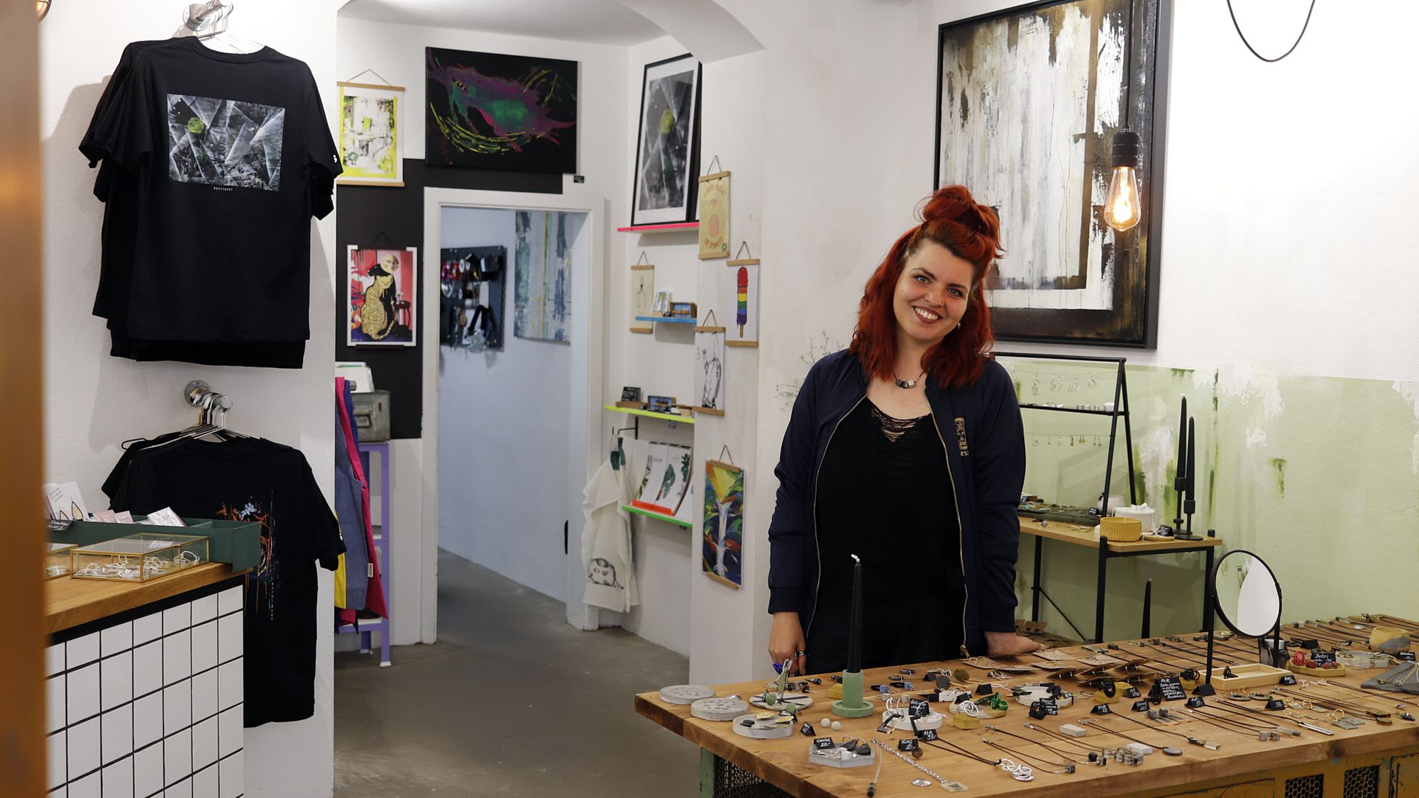 Eröffnet auf der Alaunstraße den Kunstladen "Neust;Art" - Mary-Ann Jungmichel - Foto: Anton Launer