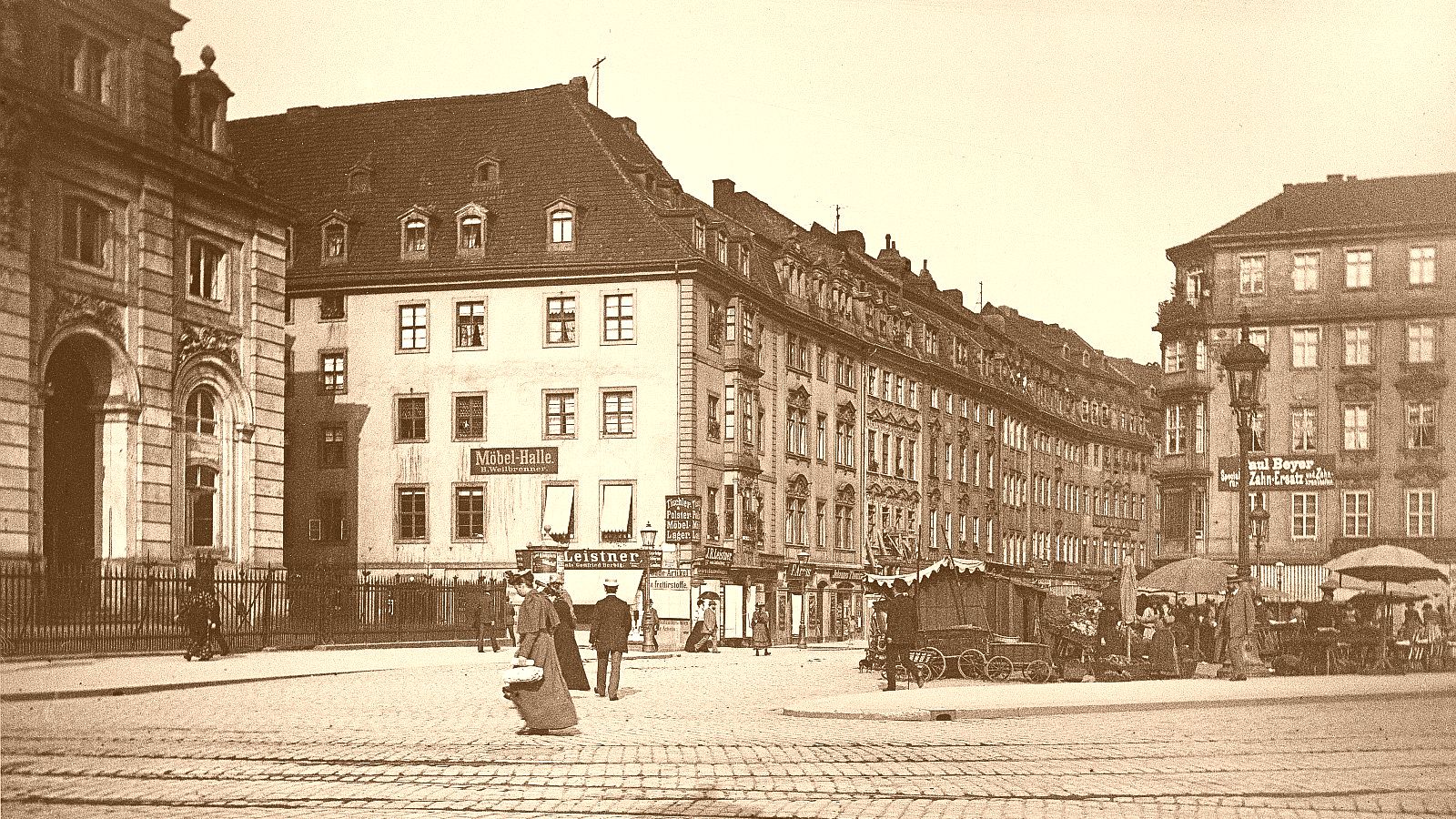 Neustädter Markt um die Jahrhundertwende