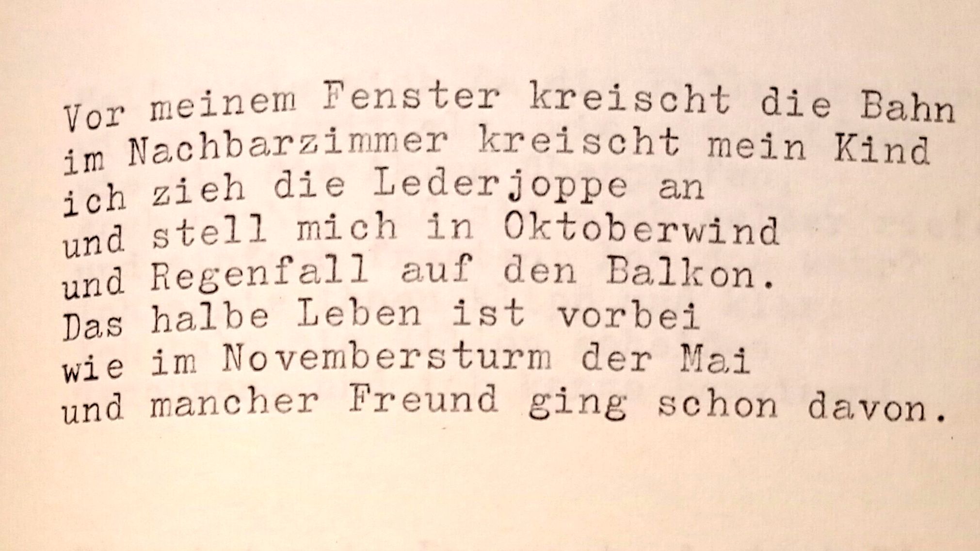 Wer kennt den Autor dieser Zeilen? Foto: privat