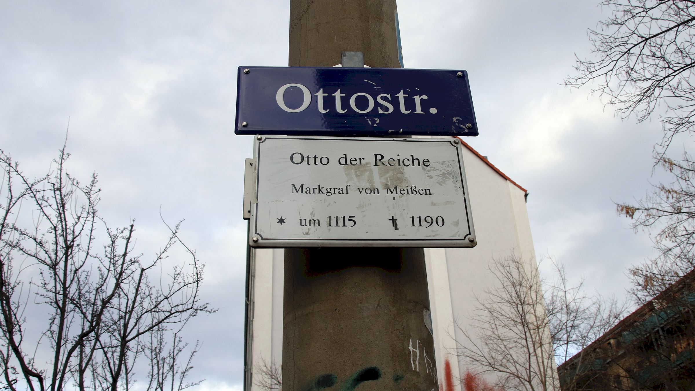 Die Ottostraße ist nach Otto dem Reichen benannt - Foto: Theo Reimann