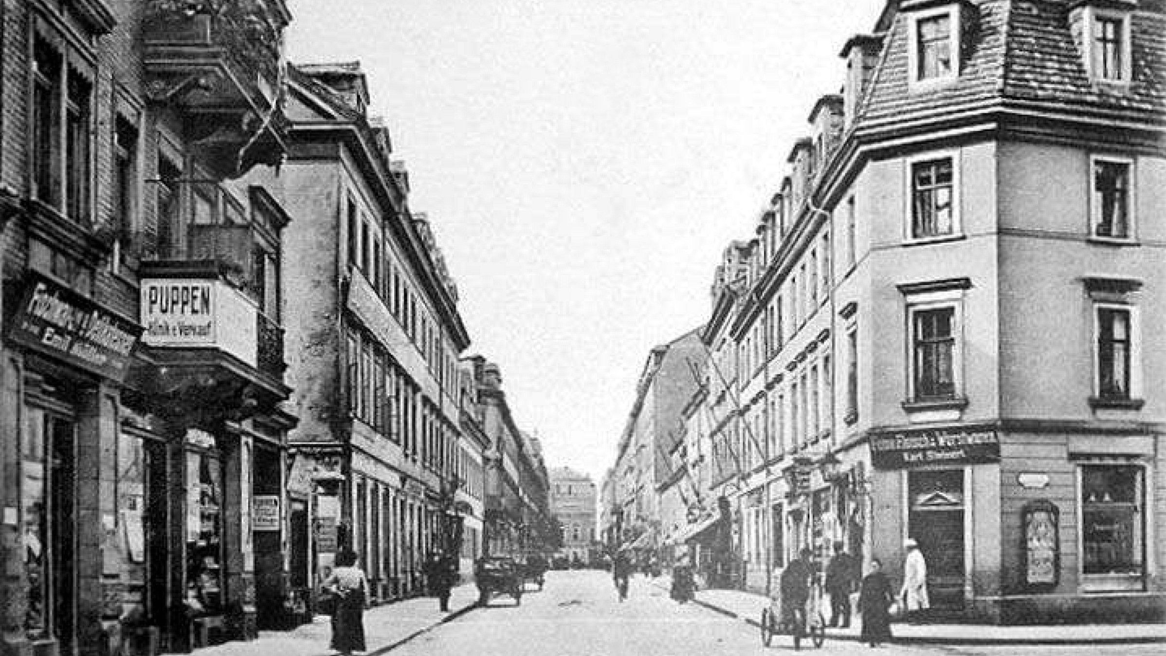 Alaunstraße - zeitgenössische Postkarte um 1913