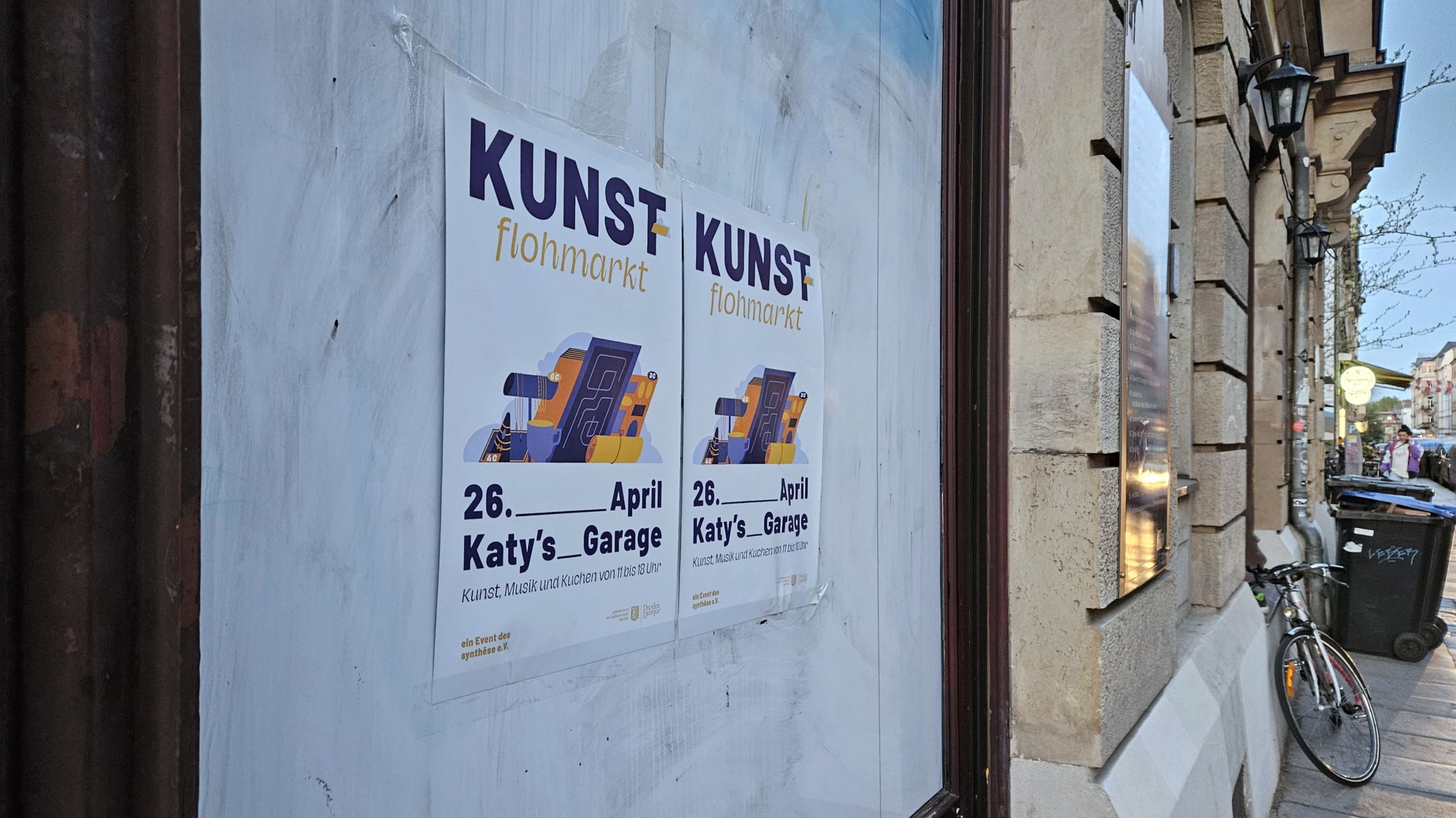 Am Sonnabend, 26. April: Kunst-Flohmarkt in Katy's Garage - Foto: Anton Launer