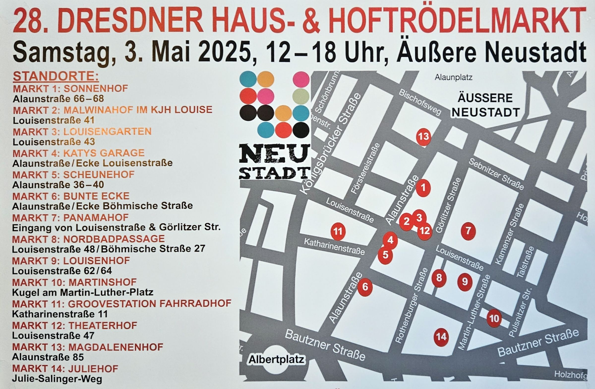 14 "Höfe" nehmen in diesem Jahr an der Trödelei teil. 