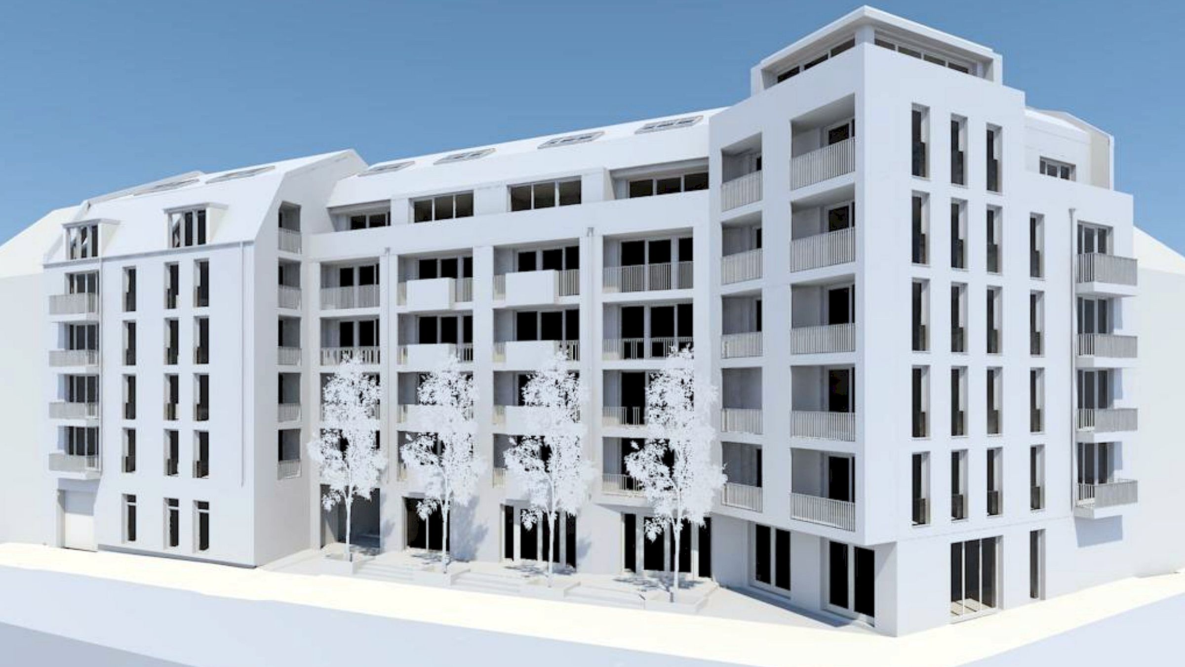 So soll das Haus an der Pulsnitzer, Ecke Bautzner Straße nach den aktuellen Plänen einmal aussehen. Grafik: Visualisierung zur Baugenehmigung 2025