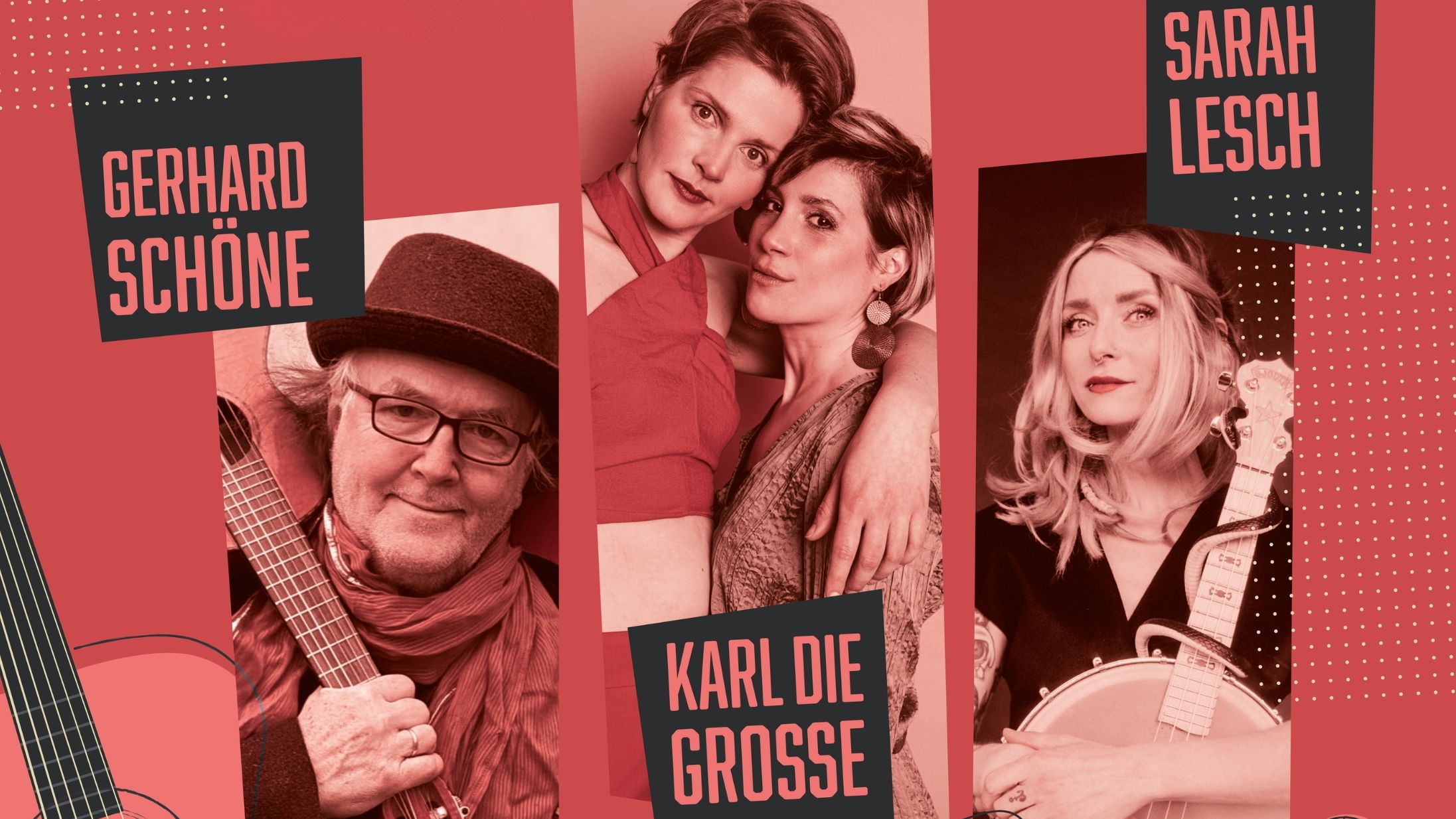 Gerhard Schöne, Karl die Große und Sarah Lesch spielen in der Diakonissenhauskirche - Foto: Diako