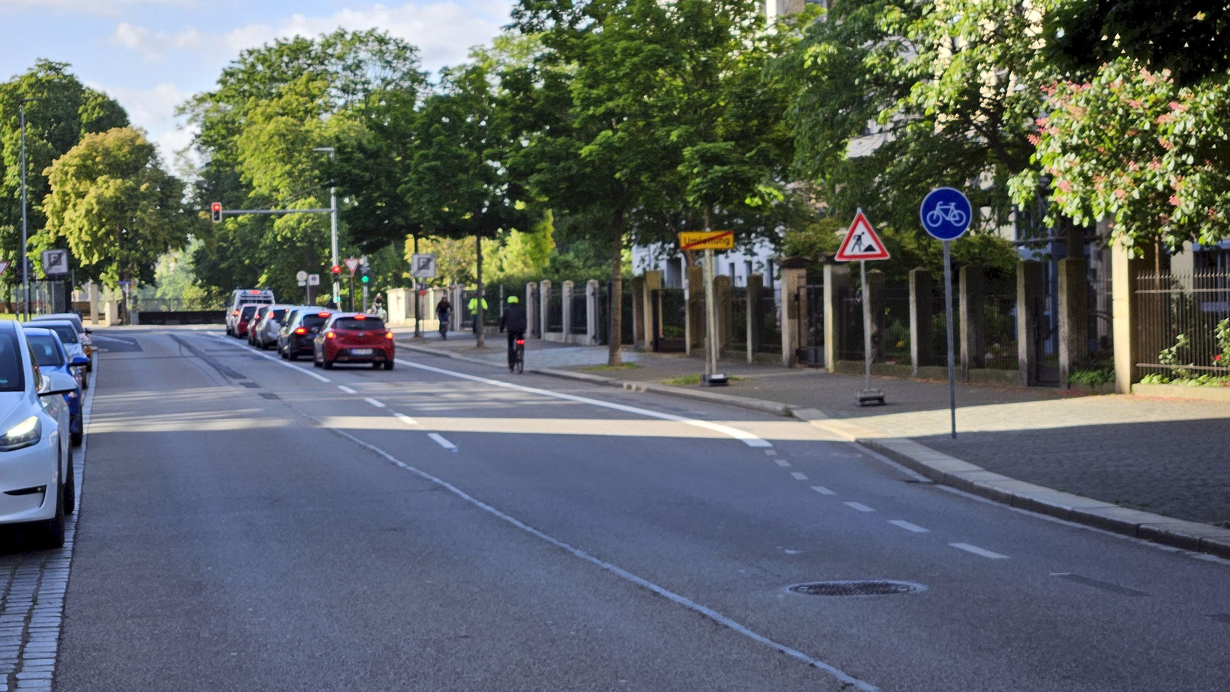 Freitag früh, 8 Uhr: Welcher Stau? Foto: Anton Launer