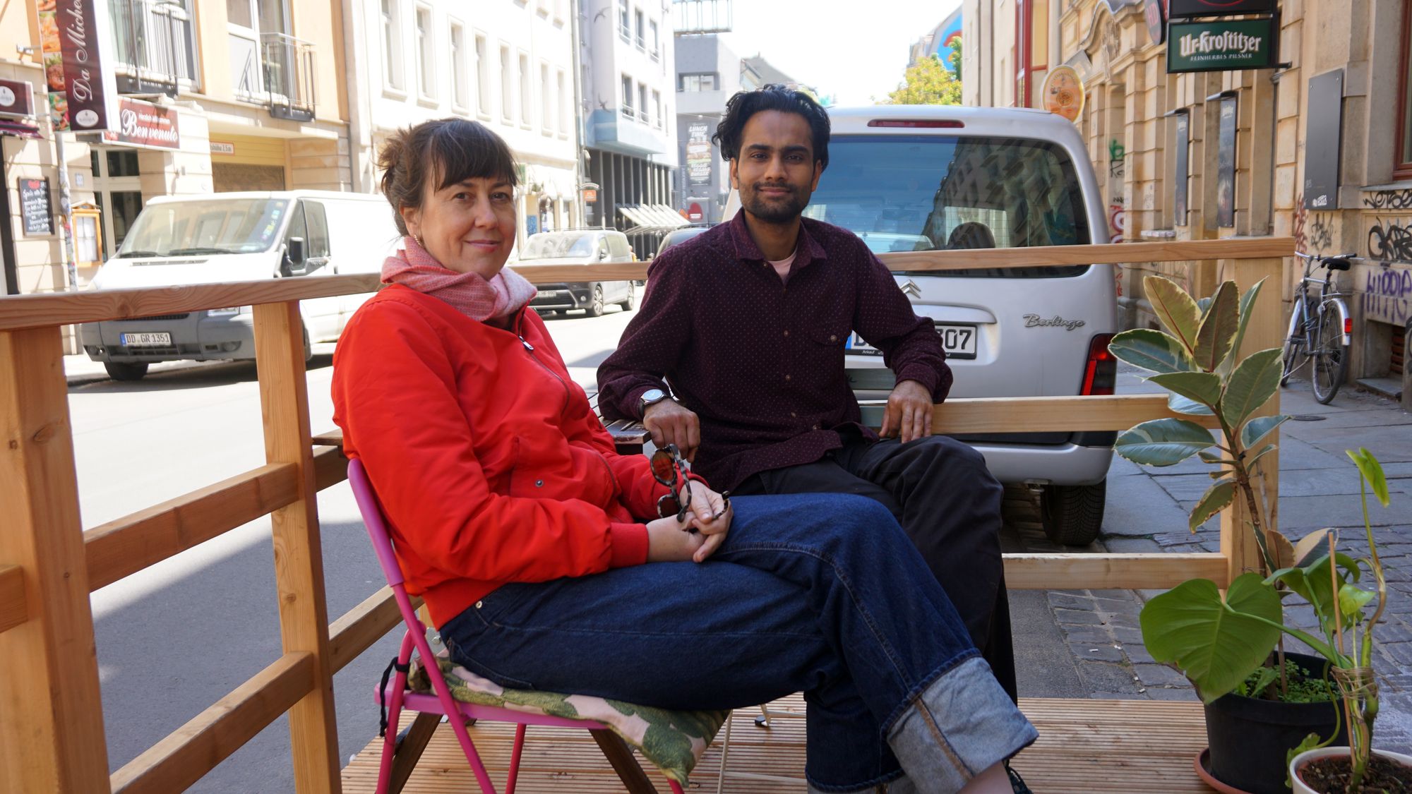 Starkes Team: Heike und Jasmel.