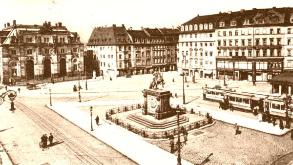 Neustädter Markt - Postkarte von 1921