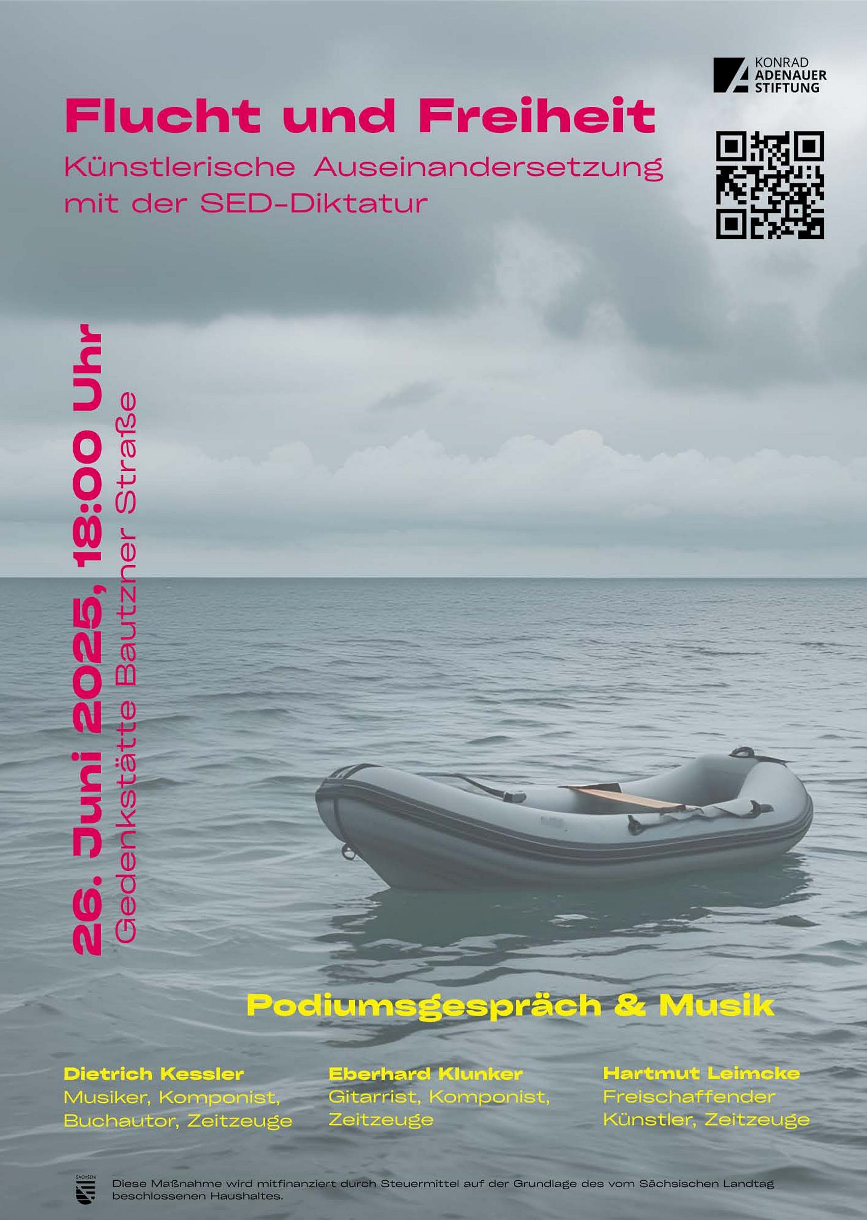 Künstlerische Auseinandersetzung zu Flucht und Freiheit am 26. Juni in der Gedenkstätte Bautzner Straße