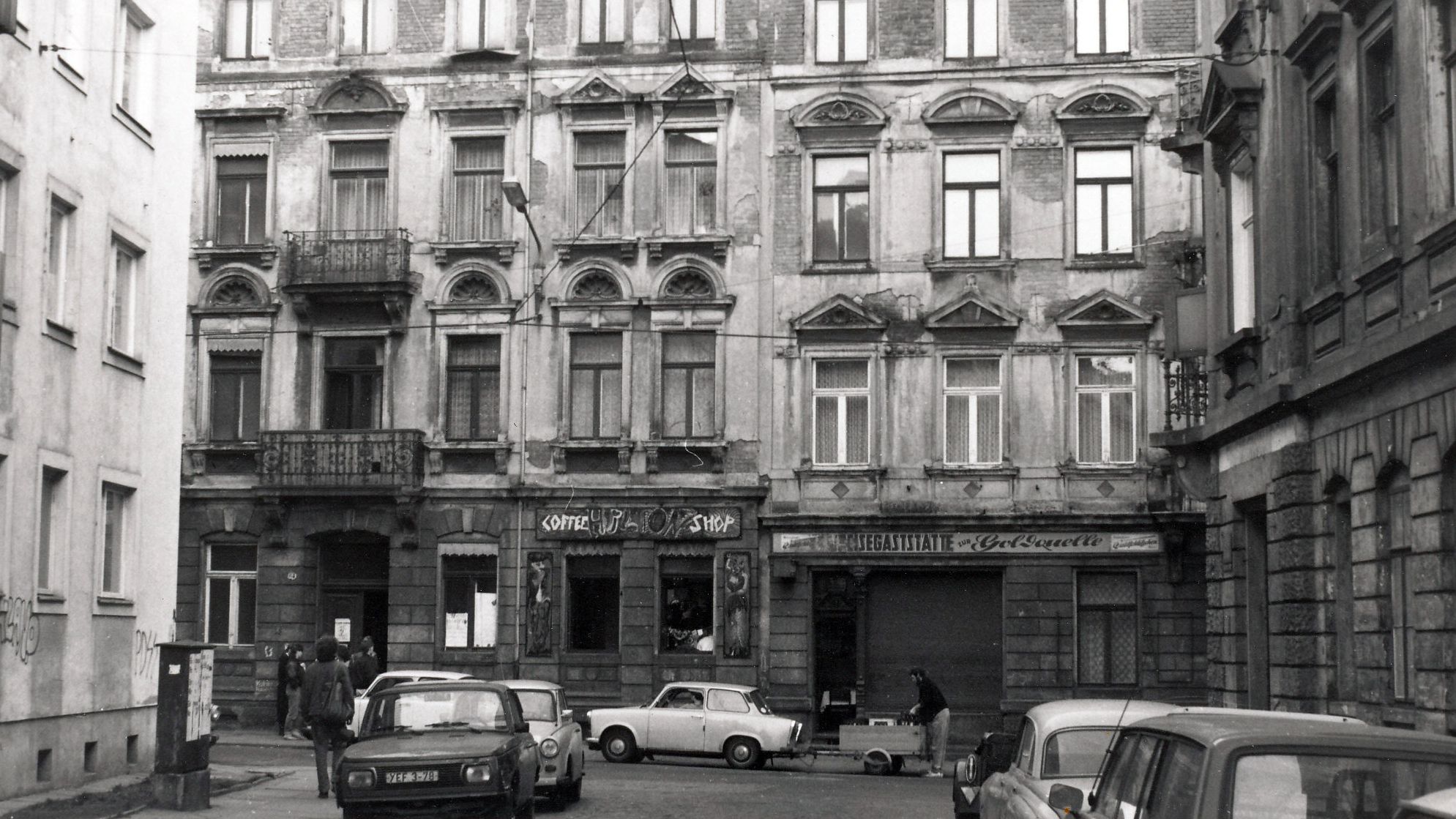 Im Café "Bronxx" auf der Alaunstraße soll der Legende nach der Gedanke zur BRN entstanden sein. Foto: Stadtteilarchiv