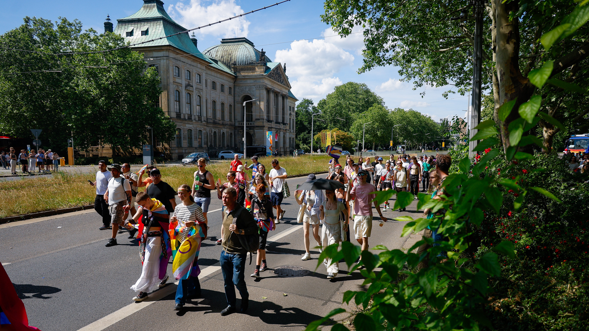 Teilnehmer auf dem Palaisplatz - Foto: Florian Varga