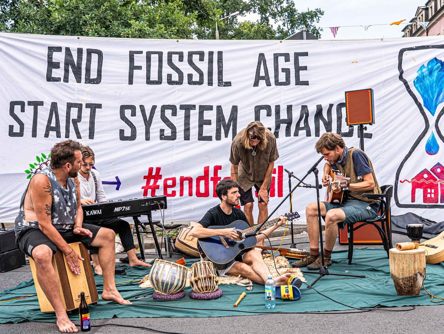 Kleine Konzerte sorgten für Unterhaltung. Foto: Peter Zuber