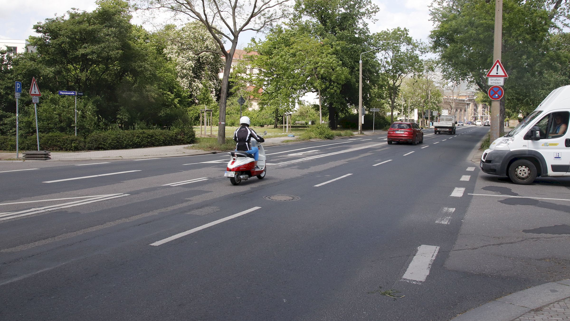 An der Hain-, Ecke Theresienstraße soll eine Ampel errichtet werden. Foto: Anton Launer