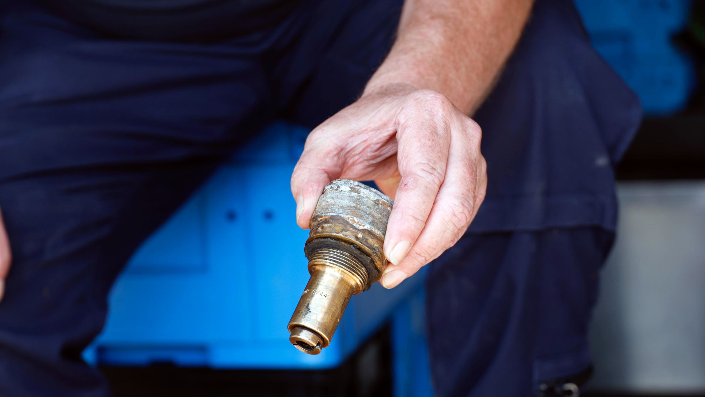 Der Zünder konnte sauber von der Bombe getrennt werden. Foto: Florian Varga