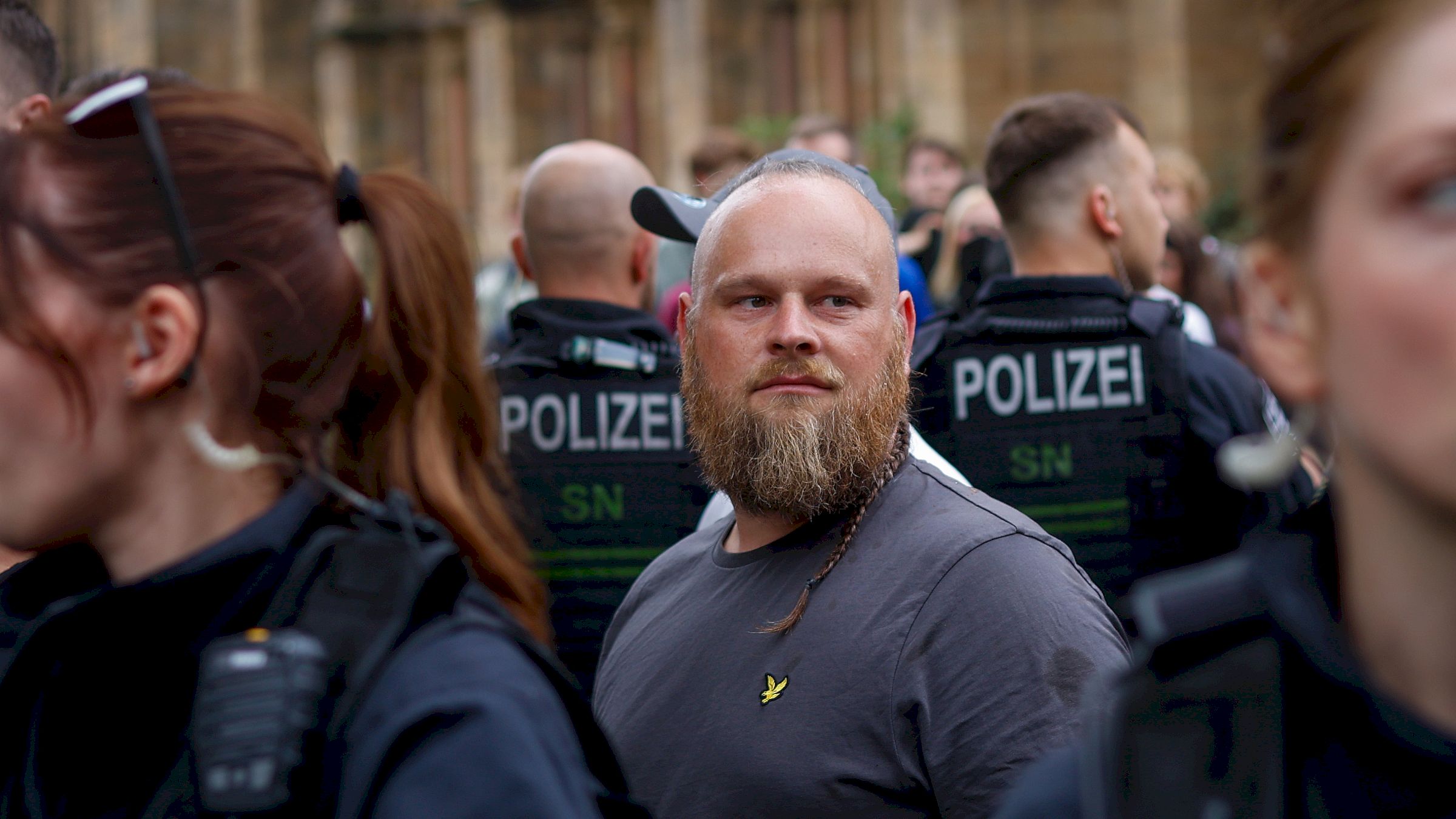 Am Ende erhielt Max Schreiber einen Platzverweis und musste abziehen. Foto: Florian Varga