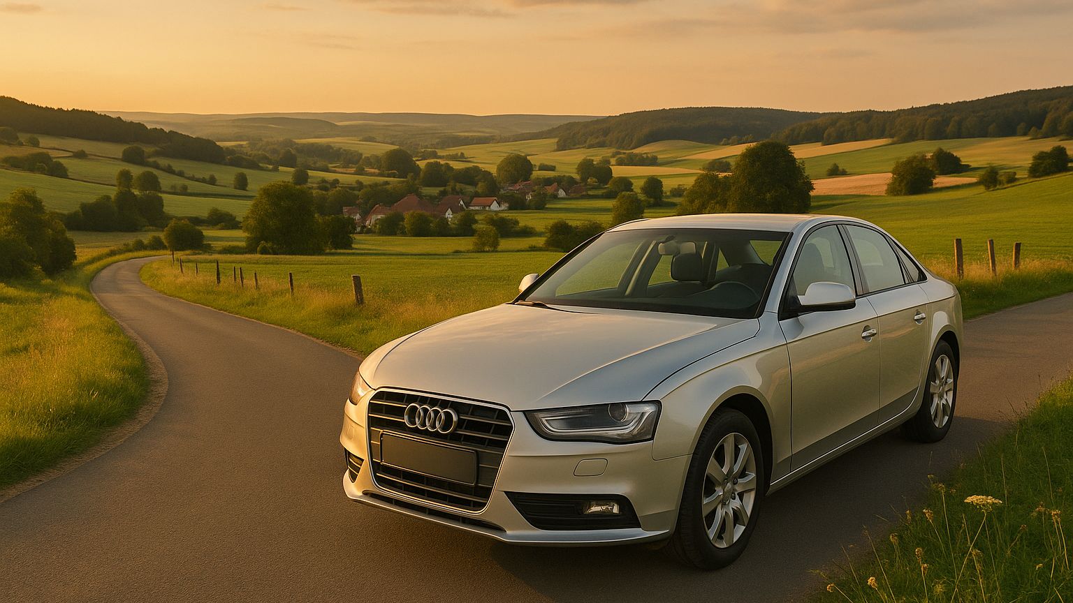 Mit dem Auto durch Franken - Foto: KI