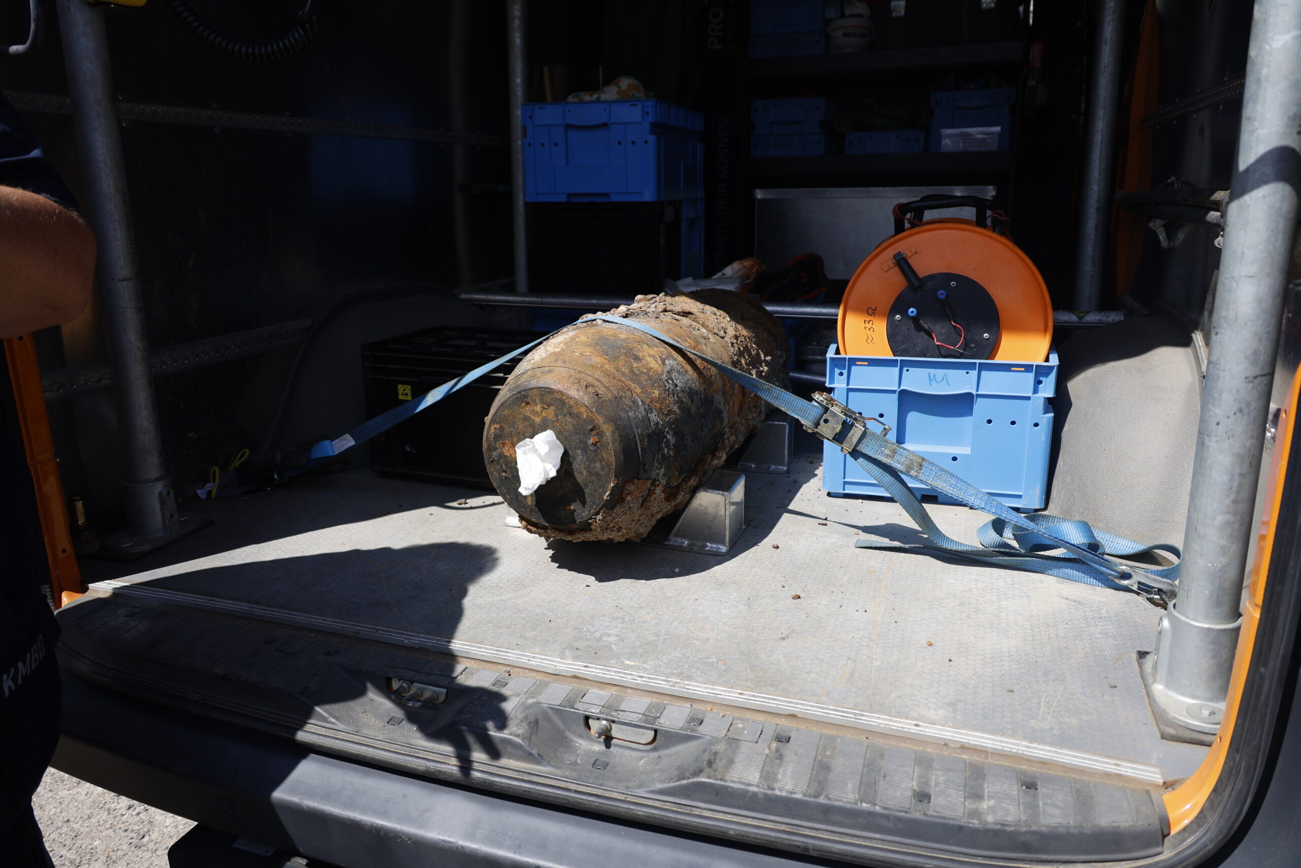 Die entschärfte Bombe kommt nun nach Zeithain. - Foto: Florian Varga