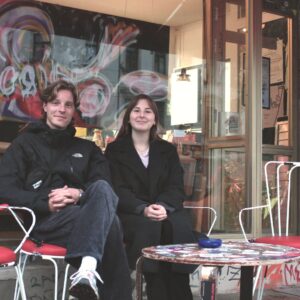 Lukas Bolte von "Spreuweizen" moderierte den Workshop im Hole of Fame. Nadiia Paiul bot spannende Perspektiven auf die Pressefreiheit in Deutschland und der Ukraine.