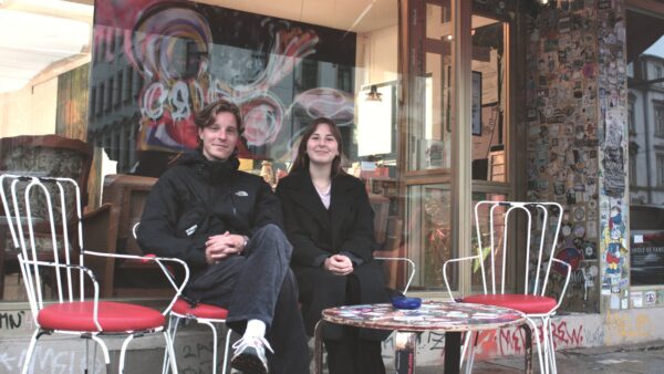 Lukas Bolte von "Spreuweizen" moderierte den Workshop im Hole of Fame. Nadiia Paiul bot spannende Perspektiven auf die Pressefreiheit in Deutschland und der Ukraine.