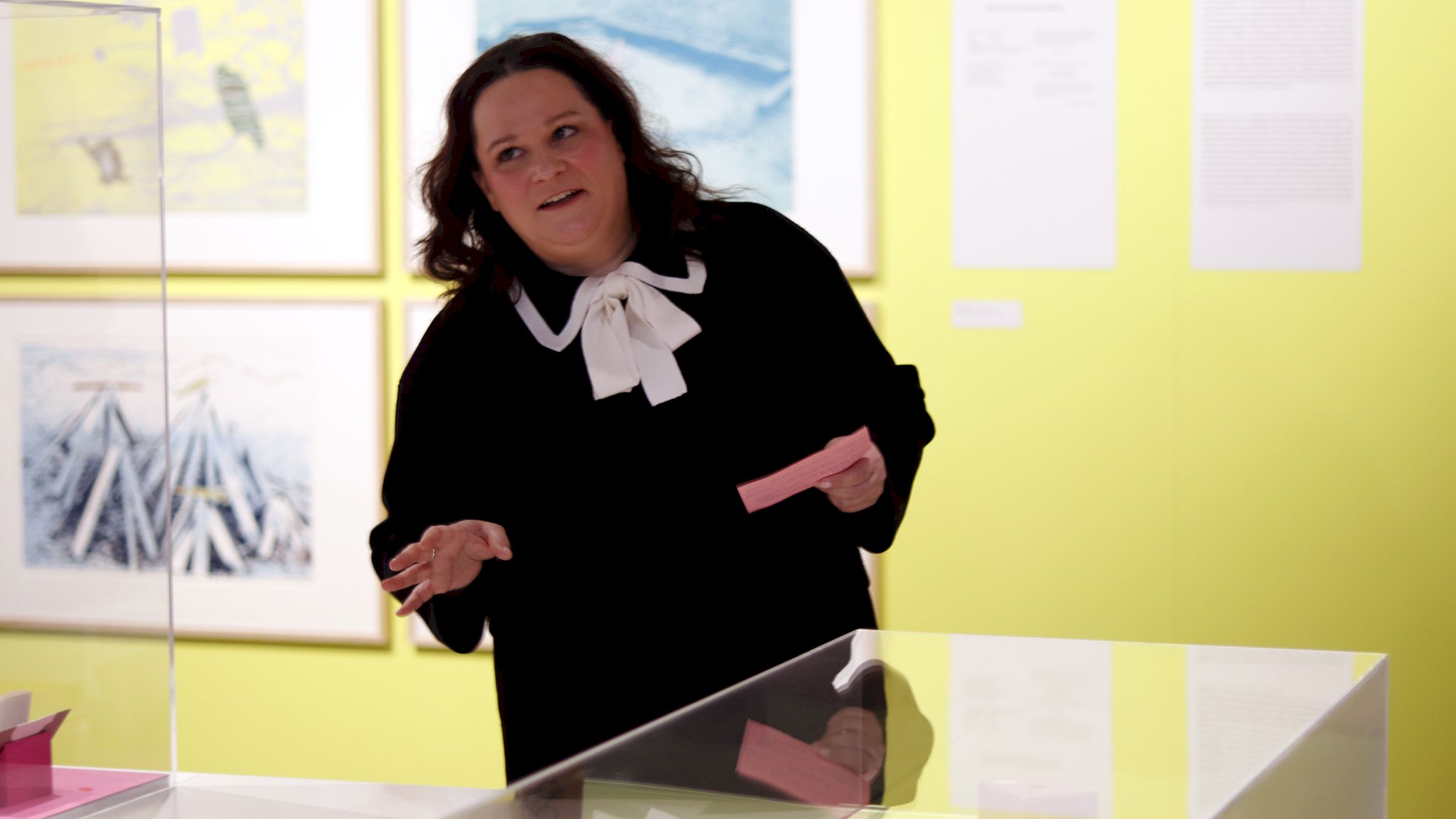 Fluxus-Austellung - Kuratorin Antonella B. Meloni - Foto: Anton Launer