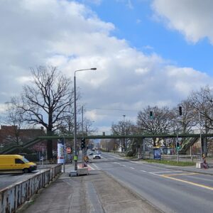 Die Brücke wird demontiert. Foto: Archiv Anton Launer