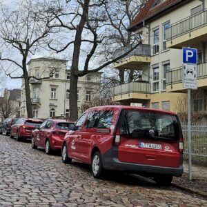 TeilAuto-Stellplatz an der Nordstraße im preußischen Viertel. Foto: Anton Launer