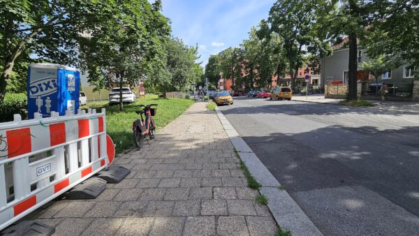 Der Abschnitt zwischen Holzhofgasse und Hausnummer 6 wird saniert. Foto: Anton Launer